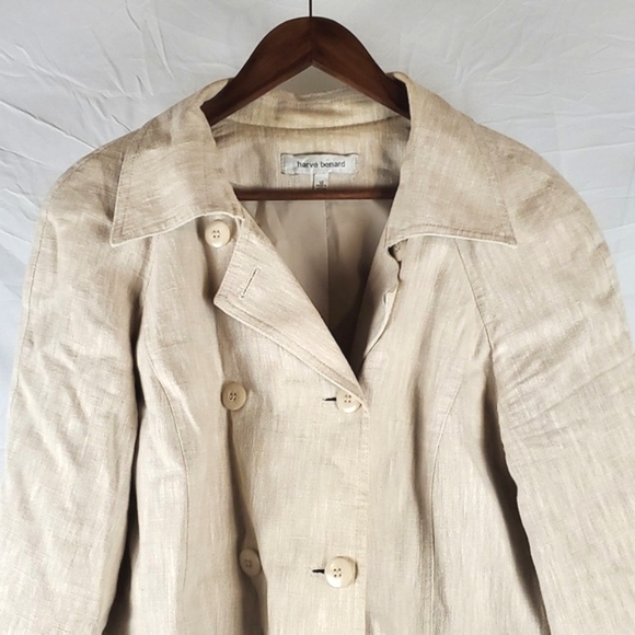 Vintage Harve Bernard Linen Double Breasted Jacket - Picture 2 of 9